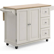 View Homestyles Dolly Madison Mobile Kitchen Island Cart, Drop Leaf Breakfast Bar image 1