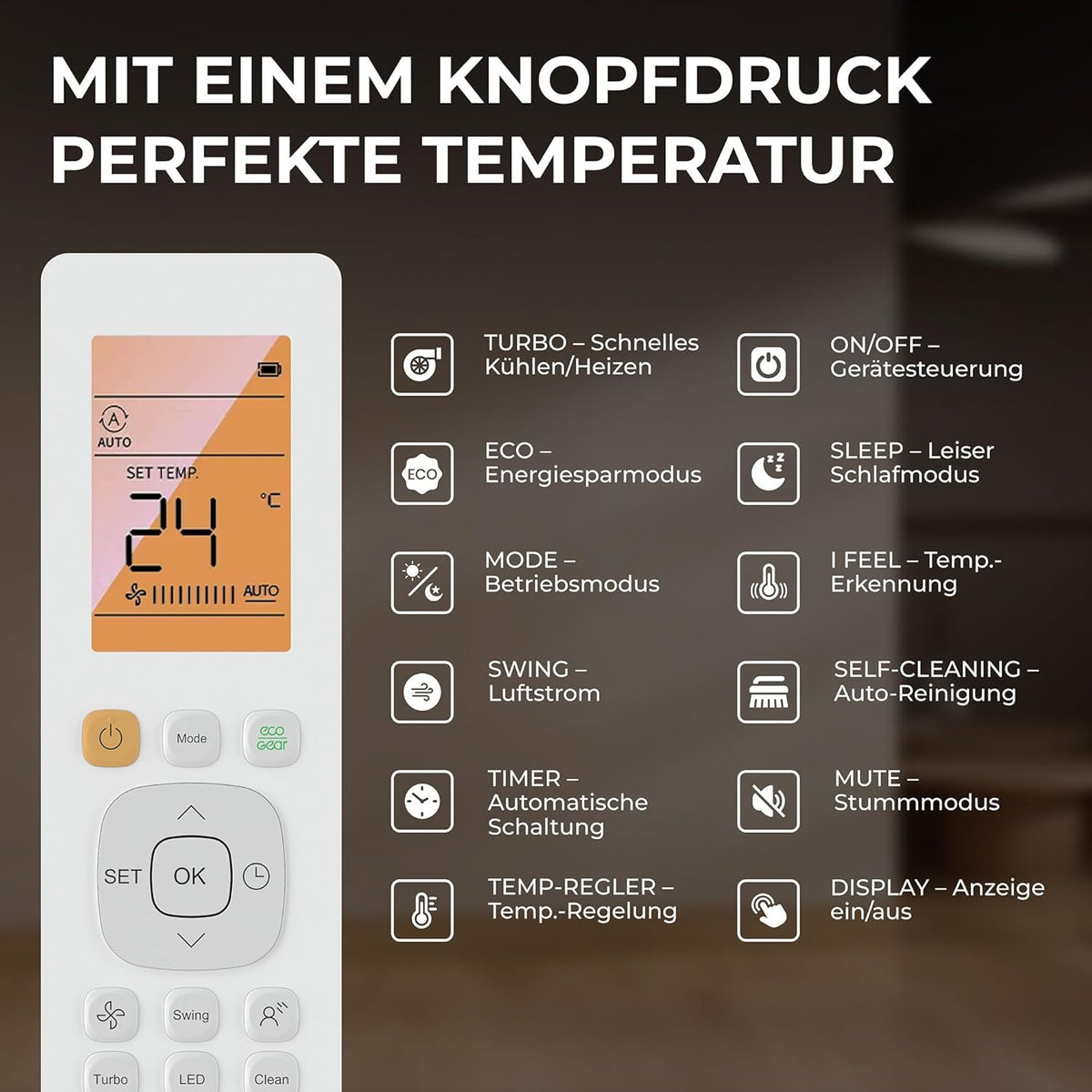 Kältebringer Multisplit Klimaanlage 2 Innengeräte - 18000 BTU - 5,3 kW - Inverter Klimagerät mit Heizfunktion, WiFi und App - sehr leise &