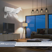 View Costway 18000 BTU Mini Split Air Conditioner Heater 19 SEER2 1250 Sq. Ft Coverage image 3