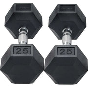 View Inspire Fitness 210 lb. (5-30 lb.) Rubber Dumbbell Set with 6 pair Vertical Rack image 3