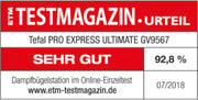 View Tefal Dampfbügelstation Pro Express Ultimate, 7,7 Bar, 155 g/Min. Kontinuierlicher Dampf, 500 g/Min. Extra-Dampfstoß, 2600 Watt, Kalk-Kollektor, image 2