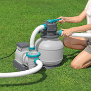 View 2,200 GPH Sand Filter Pump for Above Ground Pools, High Flow Swimming Pool Filtration System image 6