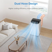 View Portable Air Conditioner Cools Up to 700 Sq.Ft, 3-IN-1 Energy Efficient Portable AC Unit with Remote Control & Installation Kits for Large Room, Campervan, Office, Temporary Space image 3