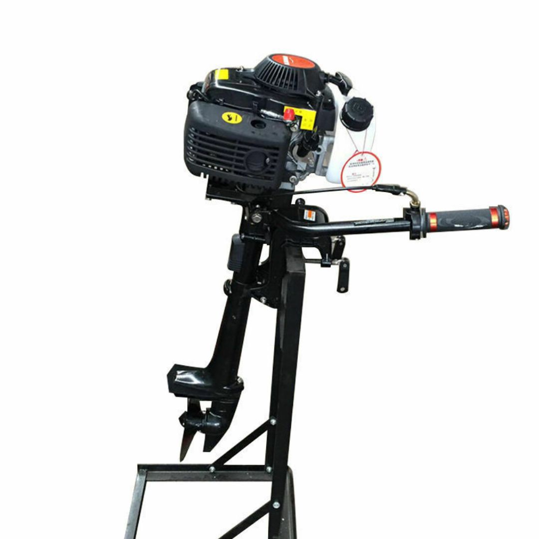 4 HP 4-Stroke Outboard Boat Motor, Powerful Gasoline Marine Engine