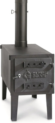 View Guide Gear Large Outdoor Wood Burning Stove Portable with Chimney Pipe for Cooking, Camping, Tent, Hiking, Fishing, Backpacking image 1