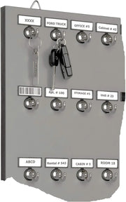 View Metal key rack, equipped with 75 metal hooks fixed by bolts image 2