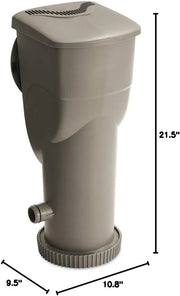 View Gallons Per Hour 2 in 1 Filter Pump and Skimmer System with Clamps and 1.5 Inch Hose Fitting for Above Ground Swimming Pools image 3
