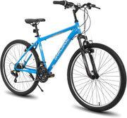 View 26/27.5 Inch Mountain Bike, Mens Womens MTB with 21 Speeds, High-Tensile Steel Frame, V Brake, Hardtail Bicycle for Adults image 3