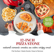 View Pizza oven, with pizza cutter and dough roller, 12-inch portable indoor electric oven, 12-inch indoor pizza oven image 4