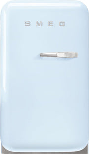 View Smeg, FAB5LDPB6 Minibar Kühlschrank, Vintage, eine Tür, 34 l, Scharniere links, statische Kälte, 2 verstellbare Einlegeböden, Flaschenhalter und LED- image 1