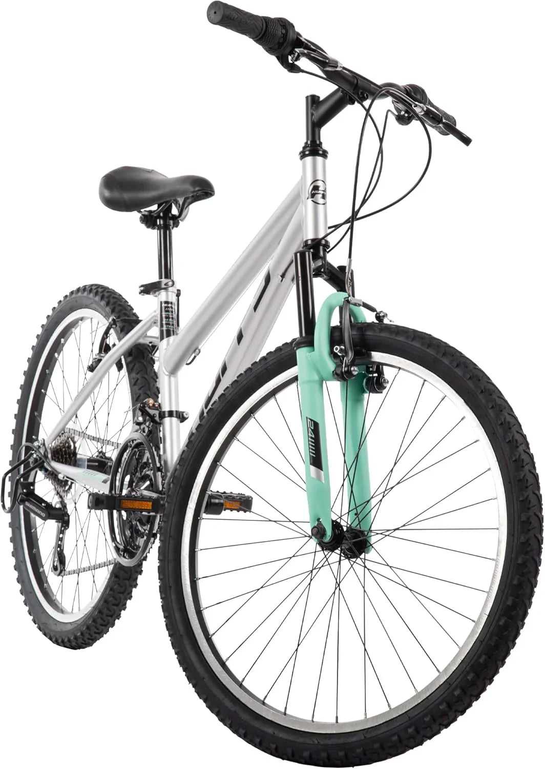 Mountain Hardtail Mountain Bike for Boys/Girls/Men/Women, 20"/24"/26" Sizes, 6 or 21 Speed Shimano Twist Shifting, Front or Dual Suspension, Comfort Saddle, Sleek Colors