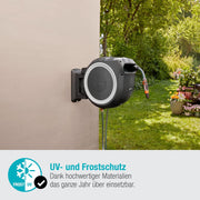 View Gardena Wand-Schlauchbox RollUp M/L (weiß) 25 m: flexible Bewässerung für mittelgroße bis große Gärten, Schwenkbare Schlauchbox, inkl. 25 m Gardena image 6