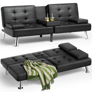 View Modern Convertible Folding Futon Sofa Bed image 1