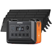 View OUPES 2400W 2232Wh Portable Power Station with 4x240W Solar Panel,Solar Generator for Outdoor Camping,Home Backup,Emergency,RV image 1