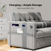View 3-in-1 Convertible Sleeper Sofa Bed image 2