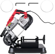 View Portable Band Saw, 110V Removable Alloy Steel Base Corded Band Saw, 5 Inch Cutting Capacity Hand held Band Saw,Variable Speed Portable Bandsaw, 10Amp Motor Deep Cut Band saw for Metal Wood image 2