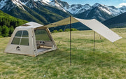 View Portable inflatable camping tent, equipped with a manual pump, suitable for 3/4/6 people, easy to set up, suitable for outdoor activities. This inflatable outdoor waterproof Oxford canvas tent is suitable for family camping and is suitable for adults image 3