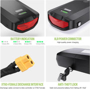 View Ebike Battery 48V 17.5AH Lithium ion Rear Rack Battery for BAFANG/Voilamart/PEXMOR/AW 48V200W-1000W Ebike Kit,48V E Bike Batteries with Luggage Rack,Taillight,30A BMS,3A Fast Charger & Safety Lock image 2
