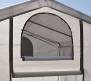 View 0 feet x 10 feet "GrowIT" Green House - Built-in Simple Greenhouse. It features a sleek design, a high ceiling design, an outdoor planting room with easy access, and is equipped with a transparent waterproof cover. image 2