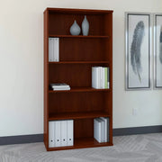 View Bush Business Furniture Series C Tall 5 Shelf Bookcase in Mocha Cherry, Large Bookshelf for Home and Professional Office image 3