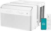 View 8,000 BTU U Shaped Smart Inverter Window Air Conditioner, Cools up to 350 Sq. Ft., Ultra Quiet with Open Window Flexibility, Works with Alexa/Google Assistant, 35% Energy Savings, Remote Control image 1