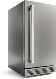 View 15 Inch Outdoor Refrigerator, Weather Proof Stainless Steel Beverage Beer Cooler Under Counter Fridge, Indoor/Outdoor Refrigerator with 3 Shelves for Patio Kitchen and Commercial Use image 1