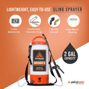 View 2 Gallon Battery Powered Sprayer, Rechargeable Cordless Electric Pump Sprayer for Garden, Lawn and Outdoor Use image 6