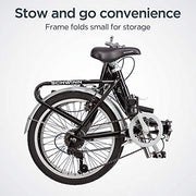View 20-Inch Folding Adult Bike for Men and Women, 7-Speed Drivetrain image 4