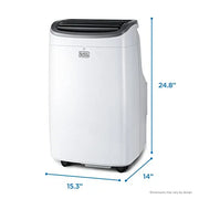 View BLACK DECKER 8,000 BTU Portable Air Conditioner up to 350 Sq.ft with Remote Control image 2