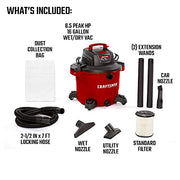 View 16 Gallon 6.5 Peak HP Wet/Dry Vac, Heavy-Duty Shop Vacuum image 4