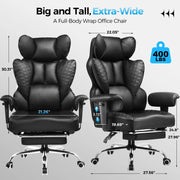 View 400 LBS Big and Tall Gaming Chair, Ergonomic High Back Computer Desk Chair for Gaming, Work and Home Office image 2