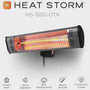 View Heat Storm Tradesman 1500-Watt Electric Outdoor Infrared Quartz Portable Space Heater with Wall/Ceiling Mount image 3