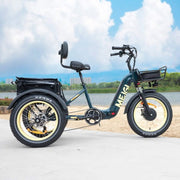 View 48V 14Ah 750W Foldable Fat Tire Electric Trike, 330-Lb. Capacity image 4