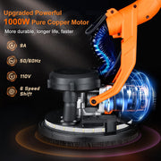 View 1000W Drywall Sander with Vacuum and LED Light, Electric Wall and Ceiling Sander with Dust Collection image 2