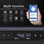 View AAOBOSI 72L Kompressor Kühlbox, Dual Zone, Camping Kühlschrank mit APP, -20°C bis 20°C, USB-Handy-Ladung, LED-Beleuchtung, 12/24V und 100-240V, image 3
