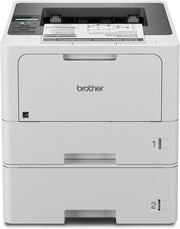 View Business single-color laser printer, equipped with dual paper trays, wireless network and gigabit Ethernet connection, double-sided printing, large-capacity paper storage and mobile printing function, white model image 4