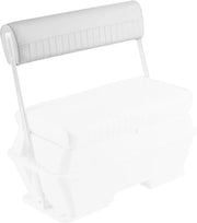 View 8WD156-R-B model replaceable backrest cushion, suitable for the Wes 8WD156 series 70-gallon rebounding rear-back cooling seats, white version image 1
