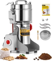 View Electric Grain Grinder - Safety Enhanced Version 3600 watts - High-speed Spice and Herbal Grinder - Commercial-grade Ultra-fine Machine - Dry Grain Crusher - CE 110V (2500 grams swing type) image 1