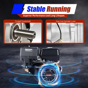 View 150CC 4 Stroke Engine Motor, Gy6 Single Cylinder Complete Engine Kit for 110cc-150cc Atvs and Go Karts and 11" Long Box Engine Size Scooters High-Flow Oil Pump CVT Carburetor Top Mount image 4