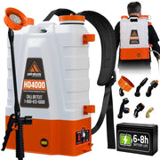 View 4 Gallon Battery Powered Backpack Sprayer, Rechargeable Cordless Garden and Lawn Pump Sprayer image 1