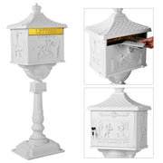 View Cast Aluminum Mailbox with Post image 2