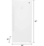 View 14.1 Cu. ft. White Frost-free Upright Freezer image 2