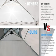 View Crown Shades 10*10 Pop up Canopy Outside Canopy, Patented One Push Tent Canopy with Wheeled Carry Bag image 2