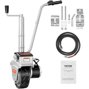 View Electric trailer car, with a towing force of 5000 pounds, equipped with a 12-volt 350-watt trailer control wheel that can move at a speed of 22 feet per minute, featuring an adjustable height range from 12 inches to 24.8 inches, and equipped with 8-i image 1
