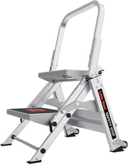View Little Giant Ladder, Safety Step, Three-step Design, 3 feet high, Footrest, Aluminum, Type 1A, Load Capacity 300 pounds image 1