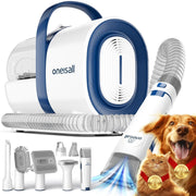 View 3-in-1 Dog Grooming Vacuum Kit with Clipper and Nail Grinder, Pet Hair Trimmer and Grooming Tool Set image 1