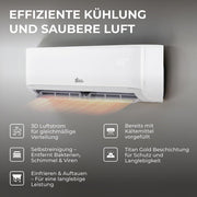 View Kältebringer Multisplit Klimaanlage 2 Innengeräte - 18000 BTU - 5,3 kW - Inverter Klimagerät mit Heizfunktion, WiFi und App - sehr leise & image 5
