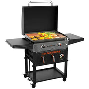 View 28-Inch 2-Burner Griddle with Electric Air Fryer and Hood image 1