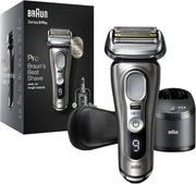 View Braun Series 9 Pro Premium Rasierer Herren, Testsieger Stiftung Warentest, 4+1 Scherkopf, Elektrorasierer & Trimmer, Reinigungsstation, 60 Min image 1