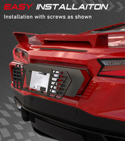 View Bundled Items of C8 License Plate Frame and C8 High Wing Spoiler Fit for Corvette C8 2020-2025 Stingray Z51 2020-2025 image 4